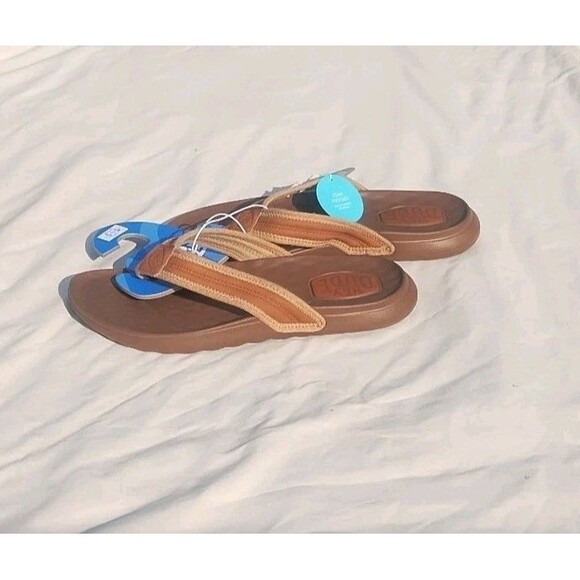 Hey Dude Mens Myers Flip Classic Brown Brown Size 9 NEW - Picture 4 of 5